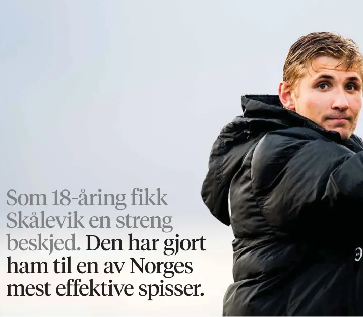  ??  ?? FORMSPILLE­R: Steffen Lie Skålevik har scoret to mål på de to siste kampene.