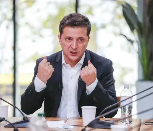  ?? (Gleb Garanich/Reuters) ?? UKRAINE’S PRESIDENT Volodymyr Zelensky.