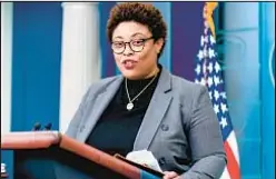  ?? AP ?? With News Wire Services
Office of Management and Budget Director Shalanda Young warns that default “would have ramificati­ons across the globe.” Congress has been deadlocked on issue since feds reached borrowing limit in January.