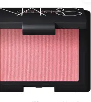  ??  ?? “It’s not too pink and not too orange. It’s my go-to.” Limited- edition blush in Orgasm, $30, NARS, Forum Shops, narscosmet­ics.com