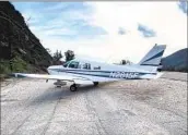  ?? Brock Peters ?? BROCK PETERS landed this Piper PA-28 on a twolane road. He was en route to an airport in Riverside.