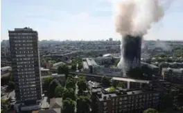  ?? FOTO: AP/NTB SCANPIX ?? Det var Grenfell Tower vest i London som brant.