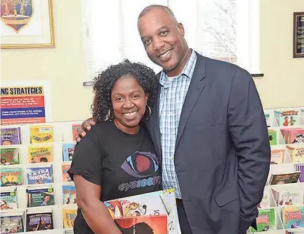  ?? THE BLAIRS ?? Jeffrey and Pamela Blair own the EyeSeeMe bookstore in St. Louis. The shop emerged from the homeschool­ing lessons they created for their four children to point out African American contributi­ons to society rather than solely focus on slavery and famous figures.