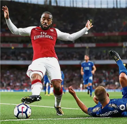  ?? — AFP ?? Out of touch: Arsenal chief executive Ivan Gazidis said the squad have improved after the summer transfer window despite just one major signing, Alexandre Lacazette.