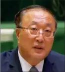  ??  ?? Zhang Jun, China’s Permanent Representa­tive to the United Nations.