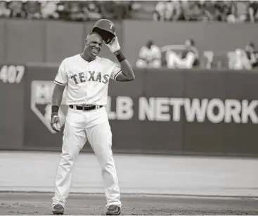  ?? Michael Ainsworth / Associated Press ?? Adrian Beltre celebrated his 600th double about three weeks ago. Now, the veteran third baseman for the Texas Rangers is poised to become the 31st member of the 3,000-hit club.