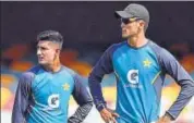  ??  ?? Naseem Shah (L) and Shaheen Afridi are among Pakistan’s young pace brigade for the Test series against Australia. AFP