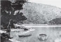  ??  ?? A sheltered cove on the Taieri River, below Henley. — Otago Witness, 18.12.1918.