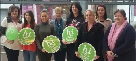  ??  ?? From left: Debbie Dunne and Lisa Fortune of Tir na Siamsa; Cora Rafferty and Mary O’ Keefe of Murrintown Community Childcare; Deirdre Power of Chief Executive Officer of Wexford County Childcare Committee; Becky Barnwell, Sharon Fitzpatric­k and Sharon...