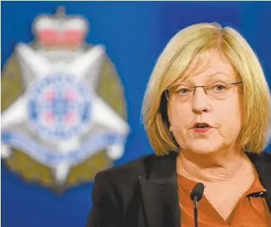  ??  ?? The Victorian Police minister, Lisa Neville.