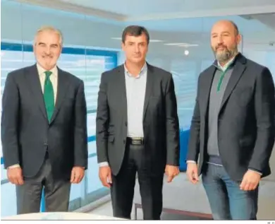  ?? M. G. ?? José Joaquín Martínez Sieso, Clemente Fernández y José Alfonso Murat Moreno, candidatos al consejo de Abengoa.