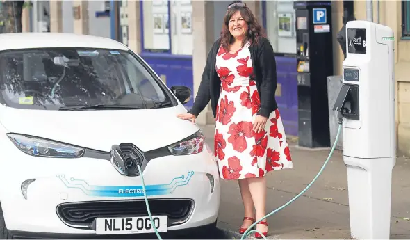  ??  ?? Lynne Short, pictured next to one of the council’s electric vehicles, said it was “fabulous” Dundee has inspired Cardiff.