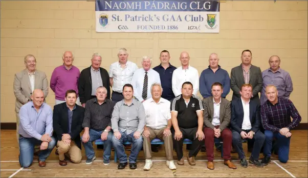  ??  ?? The 1992 St Patrick’s Senior hurling team at the Jubilee celebratio­ns last weekend.