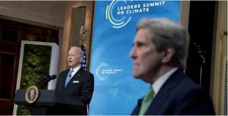  ?? F.E. ?? Joe Biden promueve la defensa del medioambie­nte.