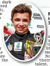  ?? GETTY IMAGES ?? Rising star: Norris is the Formula Three champion