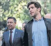  ?? FOTO: PEP MORTA ?? Josep Maria Bartomeu y Sergi Roberto