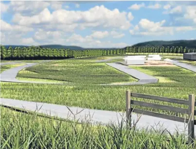  ??  ?? An artist’s impression of how the proposed Fife Cycle Park would look.