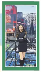  ?? PHOTOS PROVIDED TO CHINA DAILY ?? Right: Zhang Yuxin posed for a photo at the countdown show of Hunan Satellite TV for the years 2023-2024 in Haikou, Hainan province, on Dec 31.