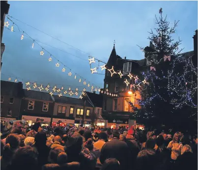  ??  ?? There will be no festive lights in Kirk Square this year unless £12,000 can be raised.