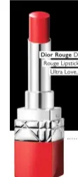  ??  ?? Dior Rouge Dior Ultra Rouge Lipstick in 999 Ultra Love, £29