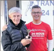  ??  ?? Geoff Oliver, 84, from Hinckley Running club clocked up 80 miles in a 24-hour endurance race