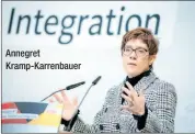  ??  ?? Annegret Kramp-Karrenbaue­r