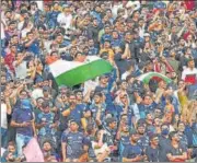 ?? IPL ?? Gujarat Titans fans were out in full force to support them in the IPL final against Rajasthan Royals in Ahmedabad on Sunday.