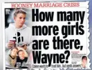  ??  ?? FRONT PAGE NEWS Yesterday’s Daily Mirror revelation­s on Rooney