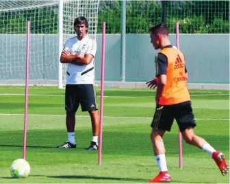  ?? REALMADRID.COM ?? Raúl ha dirigido ya sus primeros entrenos con el Castilla