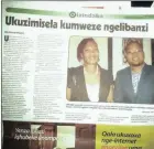  ??  ?? Phambilini Isolezwe like labika ngoDkt Taylor ethole umfundaze wokuyoqhub­a izifundo e-UK