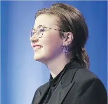  ?? SONY PICTURES TELEVISION ?? Canadian Mattea Roach won the Jeopardy! quiz show 23 times and took home $560,983 US in winnings. She has qualified for the show’s Tournament of Champions, which is set to air in the fall.