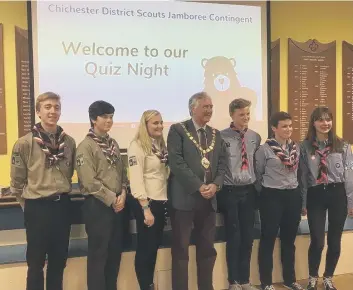  ?? RACHAEL GRANTHAM ?? Chichester District Scouts fundraisin­g for 24th World Scout Jamboree