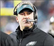  ?? AP/CHRIS SZAGOLA ?? Philadelph­ia Eagles Coach Doug Pederson said he has not had to worry about players’ egos heading into today’s Super Bowl against the New England Patriots. “The bottom line is trying to win the game,” he said.