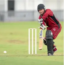  ?? PHOTO: SCOTT HAMMOND ?? Allrounder Rikki Bovey is a key member of the Marlboroug­h side that will attempt to reclaim the Newman Shield in Nelson on Sunday.