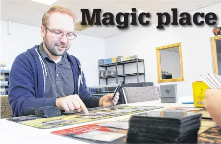  ?? COLIN MACLEAN/JOURNAL PIONEER ?? Sebastian Bilodeau is opening Next Level Games and Collectibl­es in Summerside to give the area’s local card and board game fans a home away from home.