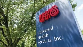  ??  ?? Universal Health Services managed to grow its profit 150% in the third quarter of 2020.