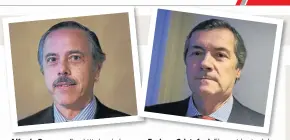  ??  ?? Alfredo Paseyro. Es el titular de la Asociación de Semilleros Argentinos. Enrique Cristofani. El presidente del Santander Río habló sobre el crédito.