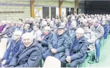  ??  ?? Le public pendant le discours de M. Andro.