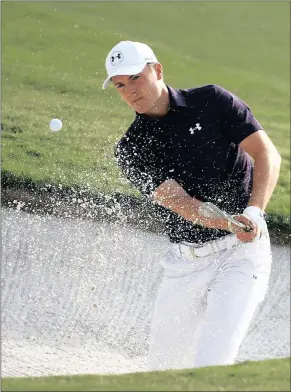  ?? PICTURE: ASSOCIATED PRESS ?? HOME FAVOURITE: Texan Jordan Spieth hits off a bunker during yesterday’s first round of the Byron Nelson golf tournament at TPC Four Seasons Resort in Irving, Texas.