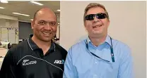  ??  ?? Hamish McKenzie and ANZ colleague Asima Leone benefit from speed-listening technology.