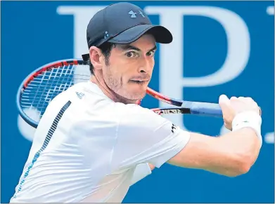  ??  ?? Andy Murray will be putting all his efforts into getting ready for next year’s campaign