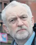  ??  ?? ‘Tragic’ stance...Jeremy Corbyn