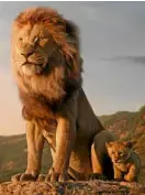  ?? —PHOTOS FROM DISNEY ENTERPRISE­S INC. ?? The scene where Mufasa shows Simba the scope of their kingdom