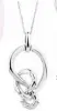  ??  ?? Knots pendant &amp; stud earrings set with 0.13 carat diamonds in sterling silver RRP $349