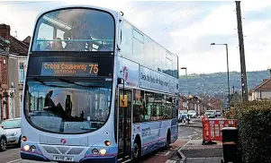  ?? ?? Some services on the 75 route have been cancelled