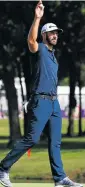  ?? /AFP ?? Back on top: Dustin Johnson acknowledg­es fans after his eagles on the 18th. With the win he reclaimed top spot.