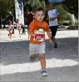  ??  ?? Le Kid-trail a vu s’affronter une quarantain­e d’enfants.