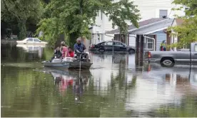  ?? Photograph: Derik Holtmann/AP ?? Severe flooding in East St Louis, Illinois, in late July.