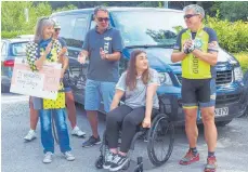  ?? FOTO: VEREIN ?? Tabea Schoch freut sich über die Spende.