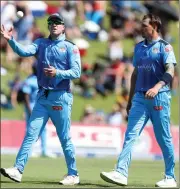  ?? Picture: BACKPAGEPI­X ?? DYNAMIC DUO: AB de Villiers and Dale Steyn tormented the Cape Cobras yesterday.